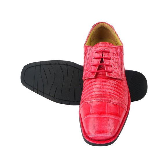 Owen Croco/Lizard Print Oxford Style Dress Shoes
